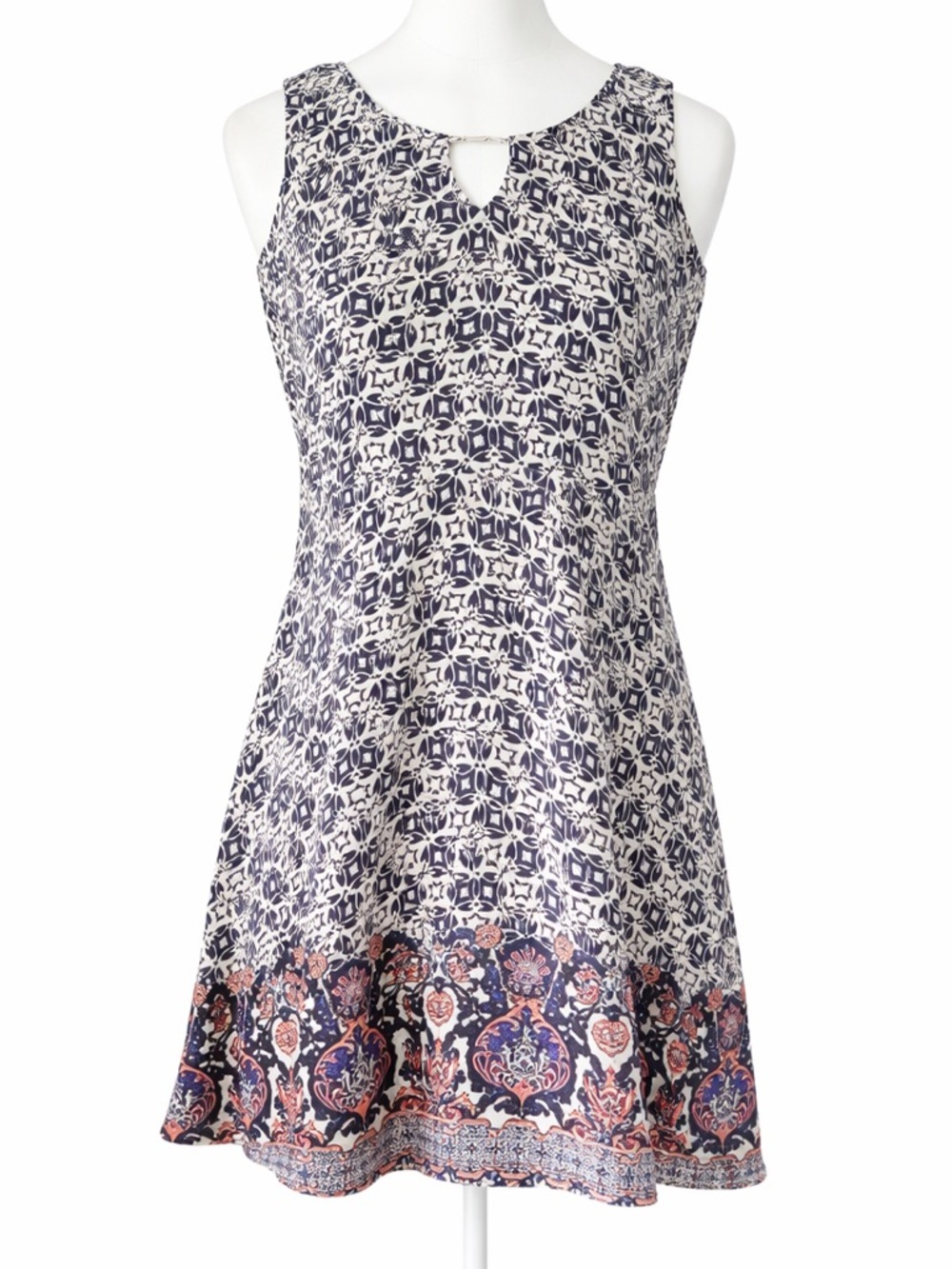 Alya Navy and White Mini Dress size small